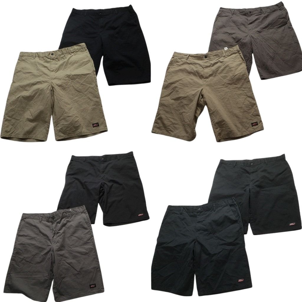 古着卸 ディッキーズ Dickies ワーク ショートパンツ 8枚セット メンズ 42 ブラック ベージュ グレー 古着 NA4860