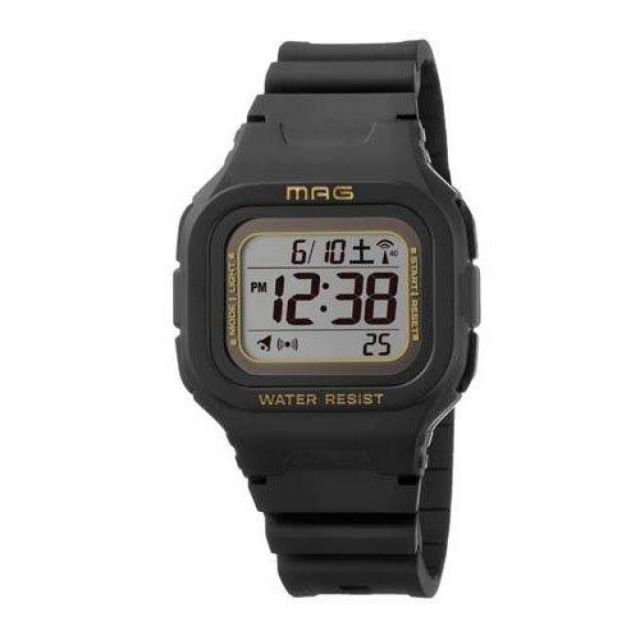 ノア精密 MAG 電波ソーラーウォッチ ウェーブフォース MW-550 BK2 ブラック系 腕時計 電波時計 10気圧防水 デジタル カレンダー