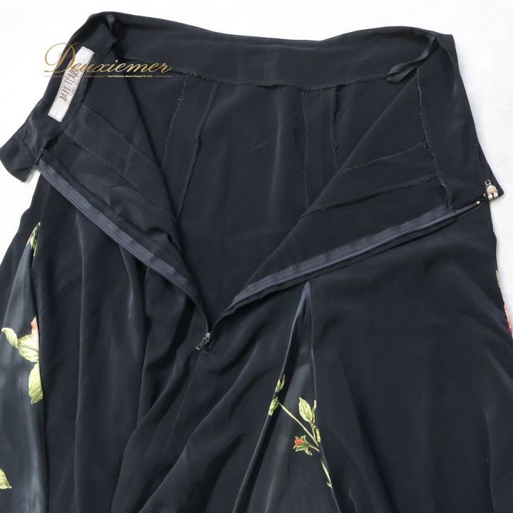 フラメンコ 衣装 ファルダ スカート 黒 花柄 レッスン 練習着 軽い