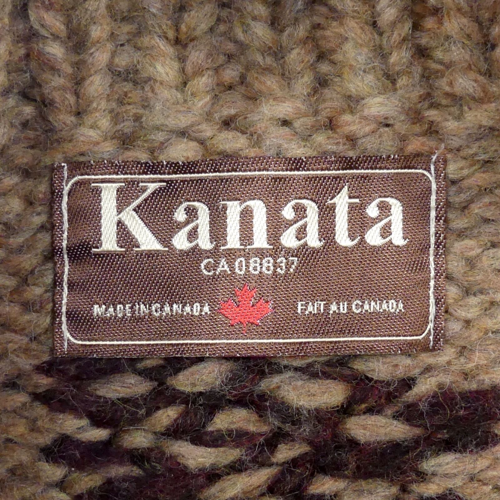 kanata カナタ カウチンニット トナカイ トグル カナダ製 厚手 【公式 