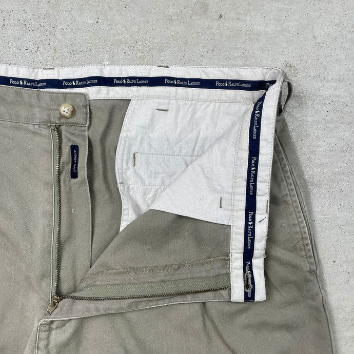 90s ラルフローレン ツータック ANDREW チノパン ビッグサイズ W40 90's Polo by Ralph Lauren 