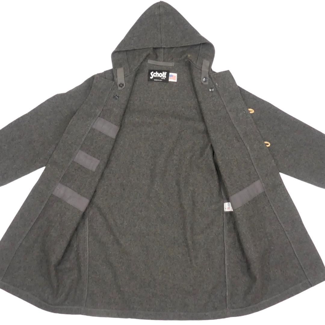 アメリカ製 Schott ショット ダッフルコート ロング グレー NR3502