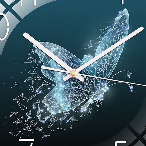 ウォールクロック 掛け時計 壁掛け時計 強化ガラス サイレント 静音 電池式 クリエイティブ スタイリッシュ 直径30cm 丸型 インテリア時計 壁掛け 時計 おしゃれ モダン インテリア アート 稲