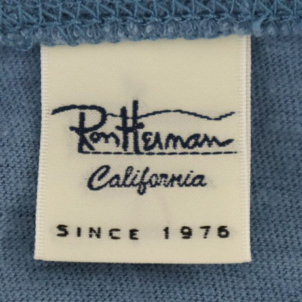 ロンハーマン Vネック 半袖 Tシャツ XS ブルー Ron Herman
