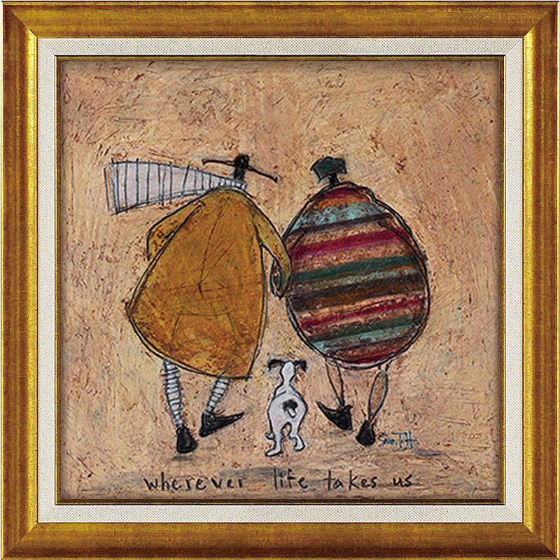 インテリア 絵画 サムトフト 絵画 新作 「 何があっても大丈夫 」 Gel加工 Sam Toft 絵画 インテリア 壁掛け 絵画 額入り 絵画 ポスター 絵画 海 インテリア 雑貨 アンティーク アンティーク調 ヨ