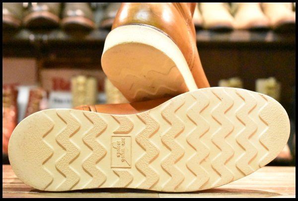 9D 良品 緑犬タグ 犬刻印 97年】レッドウィング 866 ペコス 茶