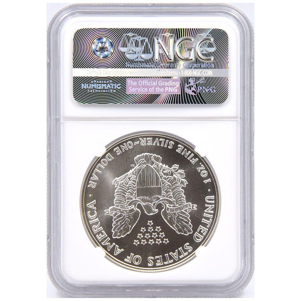 アメリカ 1991　1ドル　銀貨　NGC MS69　シルバーイーグル　自由の女神