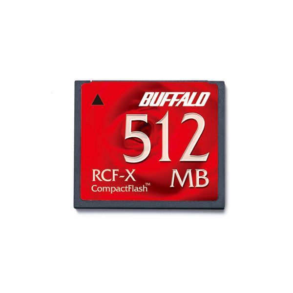 (まとめ) バッファロー コンパクトフラッシュ 512MB RCF-X512MY 1枚  