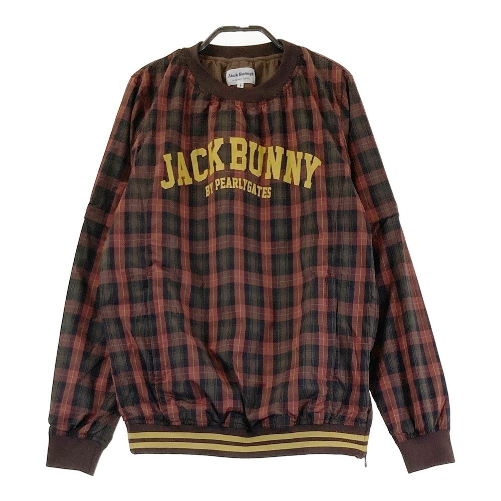 サイズ 1 JACK BUNNY ジャックバニー スニードジャック 裏地付 2way 長袖ブルゾン チェック柄 ブラウン系 240101438170 ゴルフウェア レディース ストスト