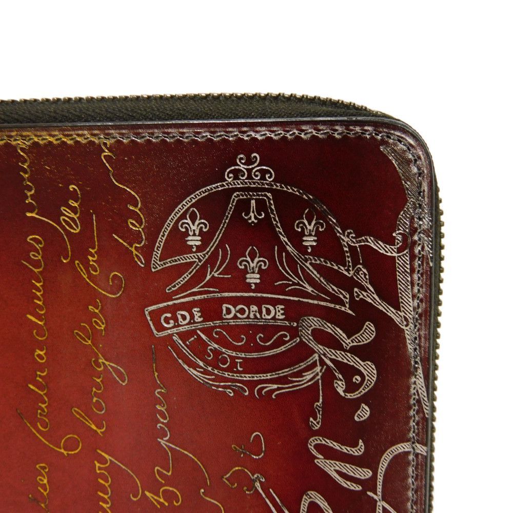 Berluti イタウバ シルバーパティーヌ ベルルッティ ブラウン 長財布