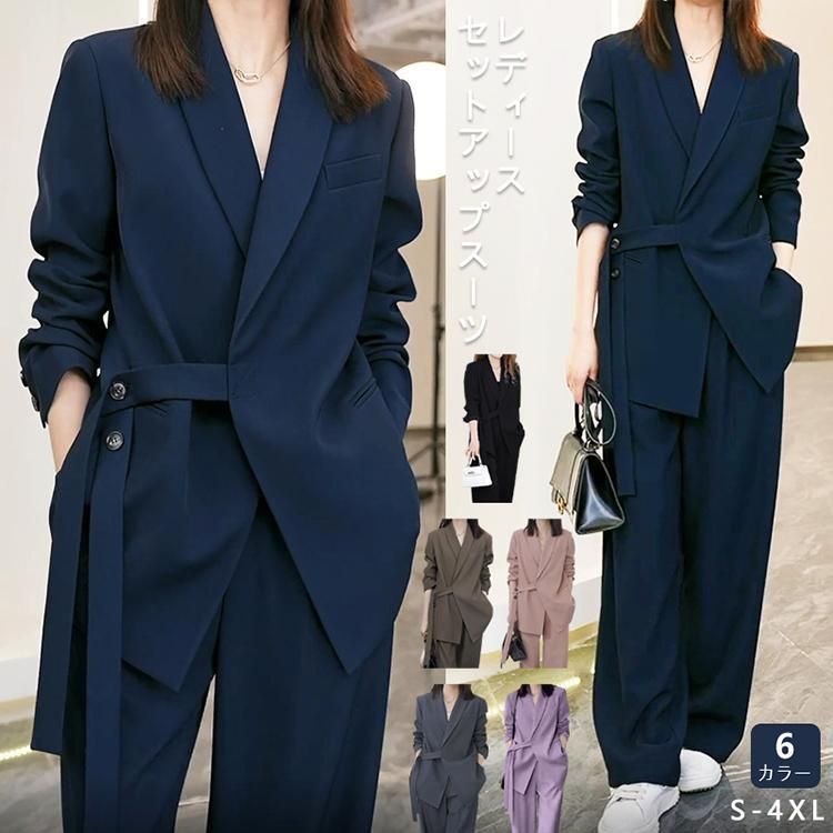 レディース 大きいサイズ 卒園式 入学式 着〓せ 入園式 ママスーツ 母 卒業式 お宮参り 服装 結婚式 七五三 フォーマル スーツ パンツスーツ セットアップ zz1230139336ad