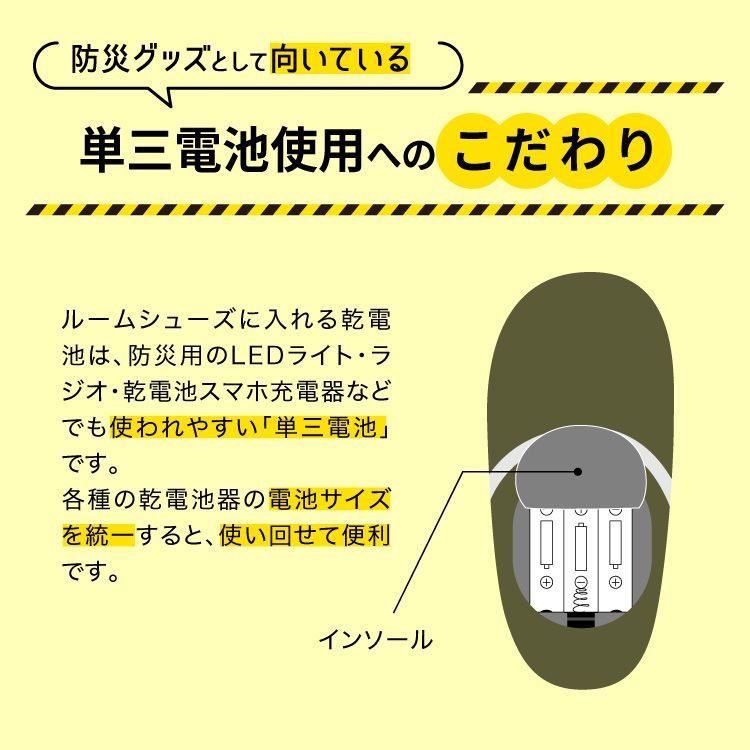 防災時|日常使用 発光|つま先補強|滑り止め