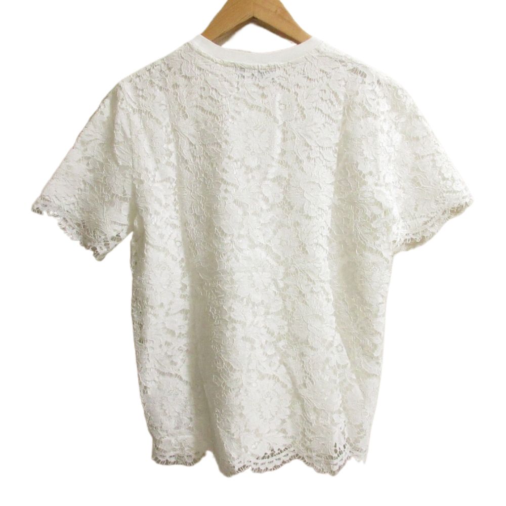 ✨美品✨VALENTINO ヴァレンティノ 21SS ロゴレース Tシャツ 良品 21SS VALENTINO ヴァレンティノ ロゴプリント レース ショート