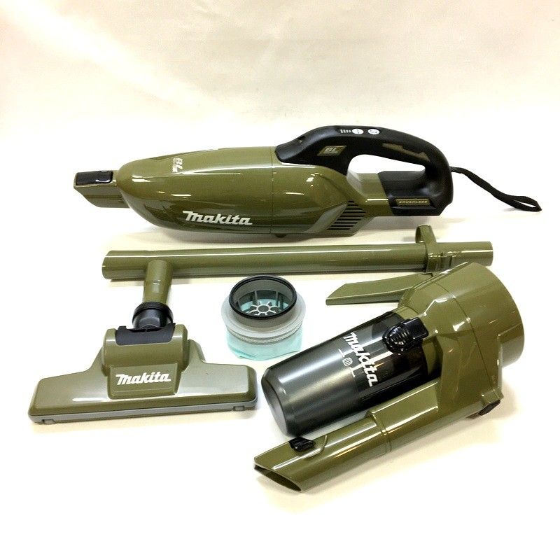 makita マキタ 充電式クリーナ CL284FDZO 本体のみ 18Ｖバッテリ 充電器別売 オリーブ A-74516 クリーナ用サイクロンユニット付 コードレス △ DW3394