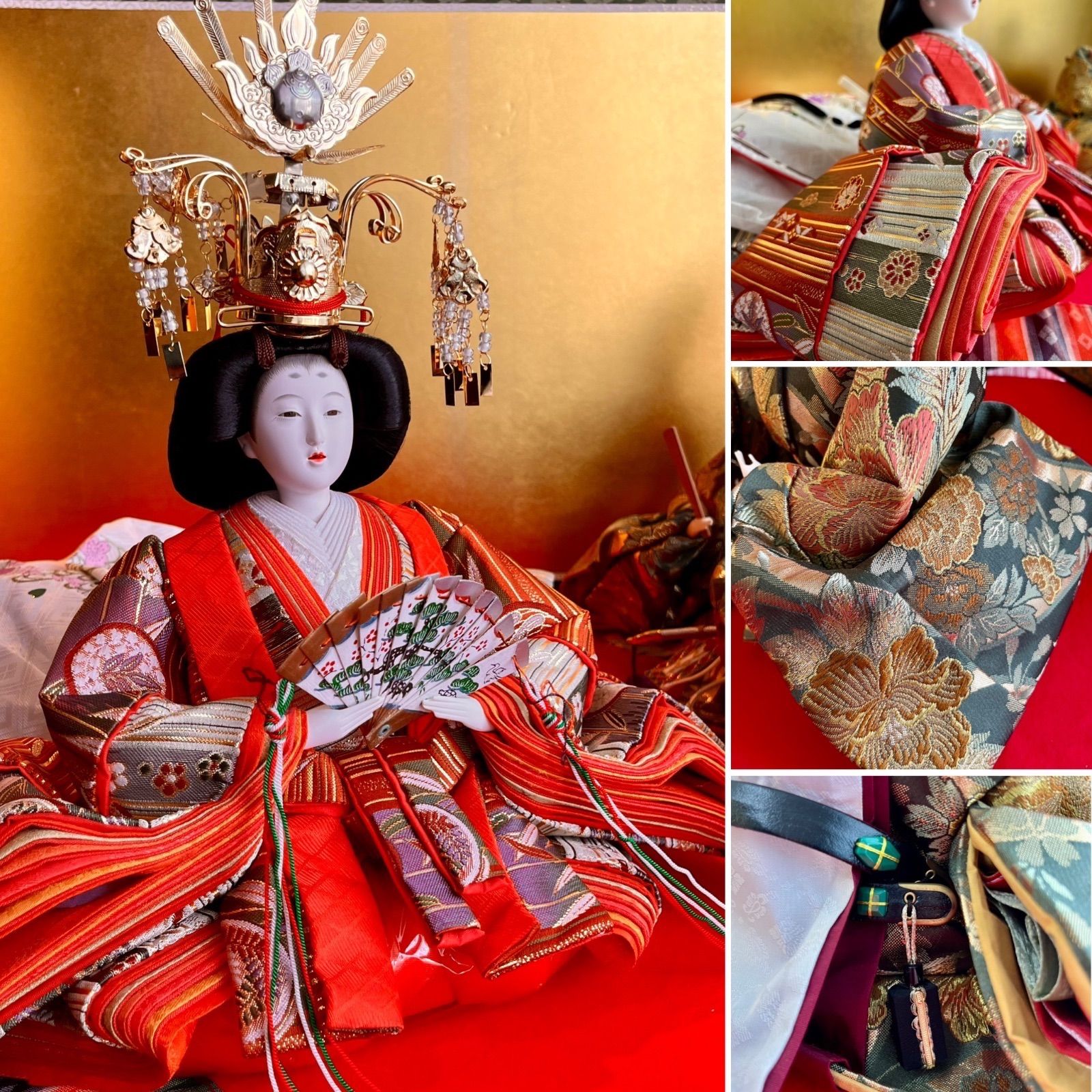 極美品　おひなさま　親王飾り　雛人形　極上仕立て　久月作 極美品 おひなさま 親王飾り 雛人形 極上品 久月作 𓂃꙳⋆ 久月