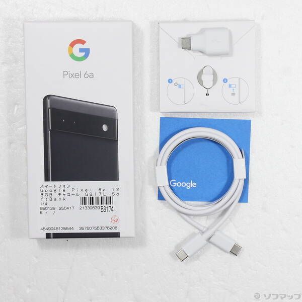 Google Pixel 6a チャコール 128GB SoftBank 中古品〕 Google Pixel 6a 128GB チャコール GB17L Softbank SIMフリー