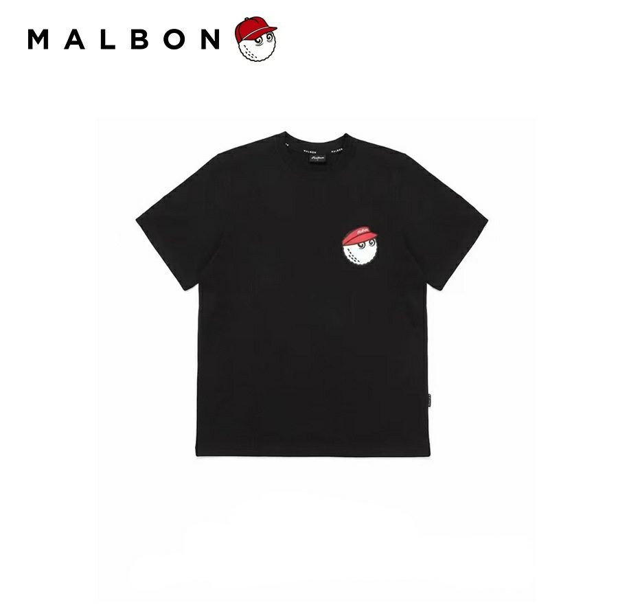 新品未使用】 malbon golf マルボンゴルフ LOGO 半袖 Tシャツ クルー  