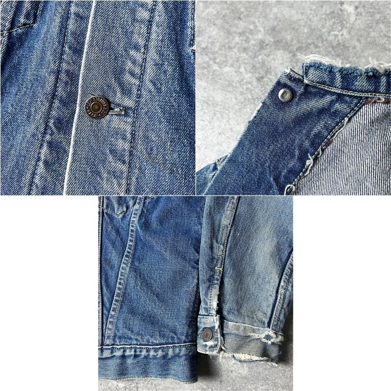 60s Levis 559XX ノーカラー デニム ジャケット / 60年代 リーバイス