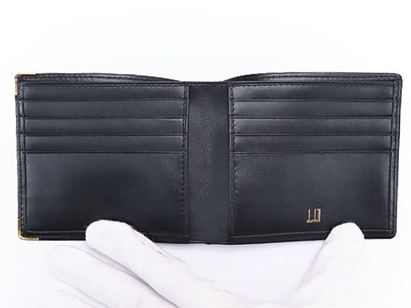 新品同様】ダンヒル dunhill オックスフォード レザー 二つ折り札入れ