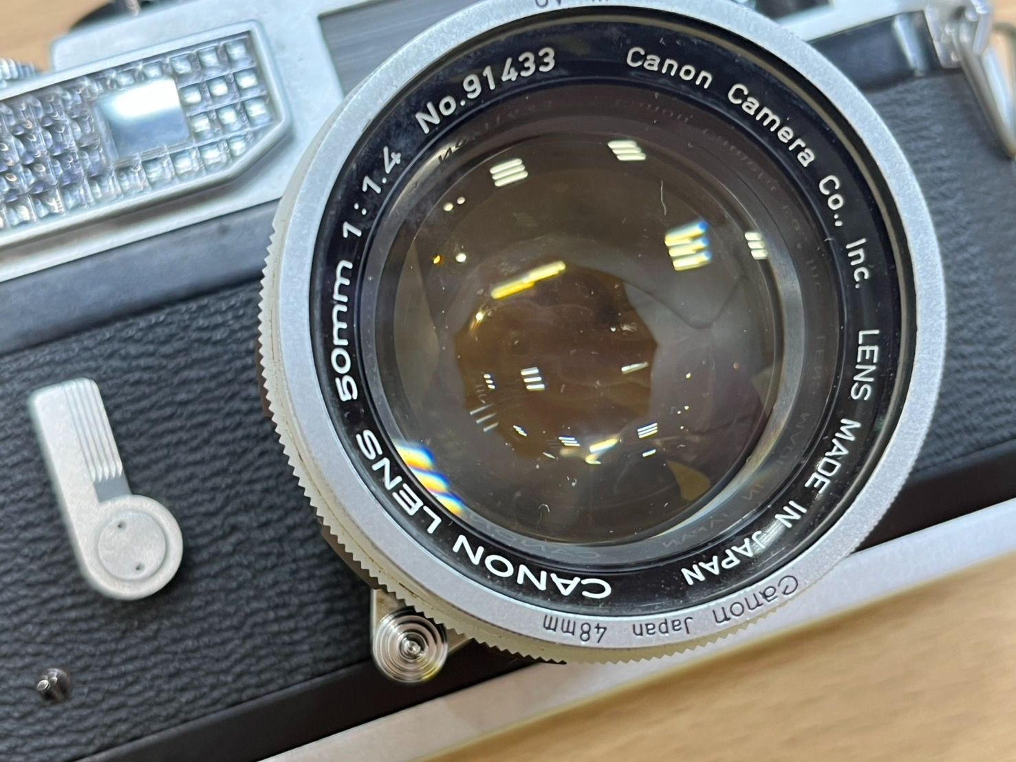 EL5】CANON7 フィルムカメラ キャノン 50mm 1:1.4 レンズ付き EL5】CANON7 フィルムカメラ キャノン 50mm 1:1.4 レンズ付き