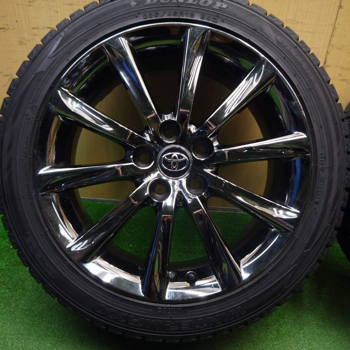 【特価】トヨタ アルミホイール マークX純正 18インチ ダンロップ ルマン(4本)【中古】(508909001) マークX 純正ホイール 18インチ マークＸトヨタ純正ホイール18インチ