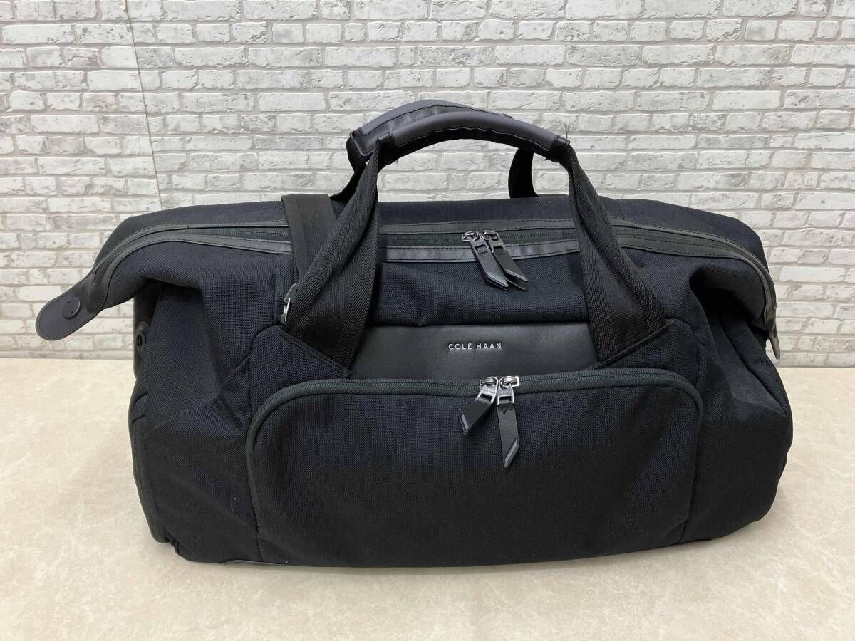 サイドスナップ片側 COLEHAAN コールハーン アウトペース ダッフル mens. F12294 ボストンバッグ ブラック