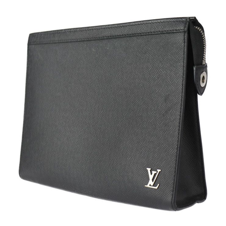 LOUIS VUITTON ルイ ヴィトン ポシェット ヴォワヤージュ セカンドバッグ M30450 タイガ ブラック シルバー金具 クラッチバッグ  ポーチ ビトン 【本物保証】 - メルカリ