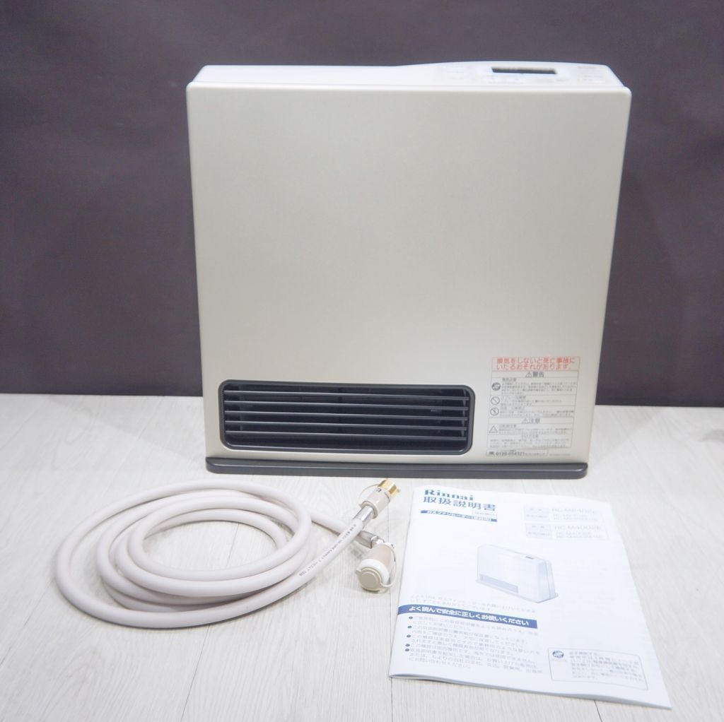 リンナイ 都市ガスファンヒーター ショップ RC-M4002E 3mホース付き