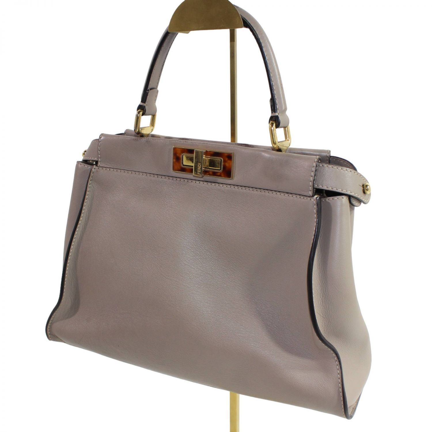 FENDI ベージュ レザーハンドバッグ バイ ザ ウェイ セレリア ミニ カーフレザー ベージュ | Fendi