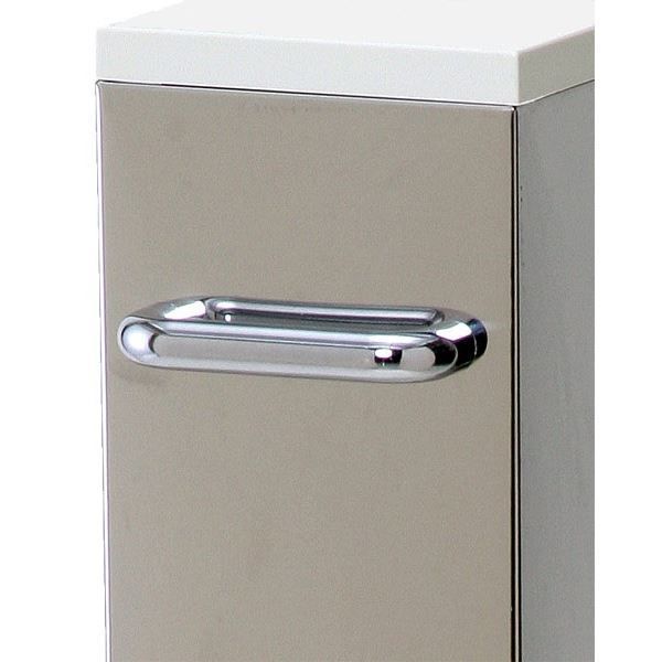 配送商品は通常配送無料 スリム ライスストッカー 米びつ ステンレス 12kg収納 幅10cm 無洗米兼用 〔キッチン 台所〕