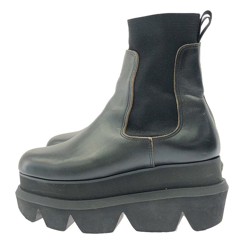 新品未使用 sacai サカイ Chelsea Boots 38 Sacai Leather Chelsea Platform Boots in Black | Santa Fe Dry