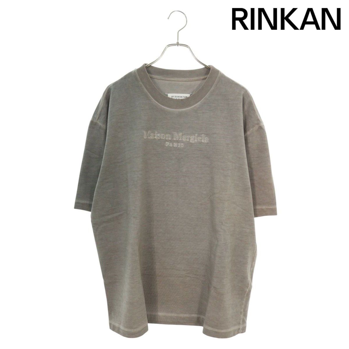 メゾンマルジェラ 21AW S50GC0626 ロゴ刺繍オーバーサイズTシャツ メンズ 44