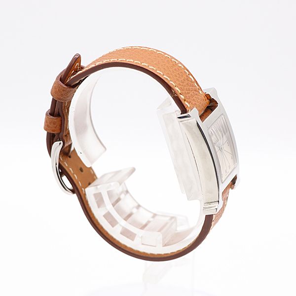 級 保 稼働 エルメス Hウォッチ HH1.210 QZ アイボリー文字盤 レディース腕時計 2977700 10ANT KMR ABC 16849