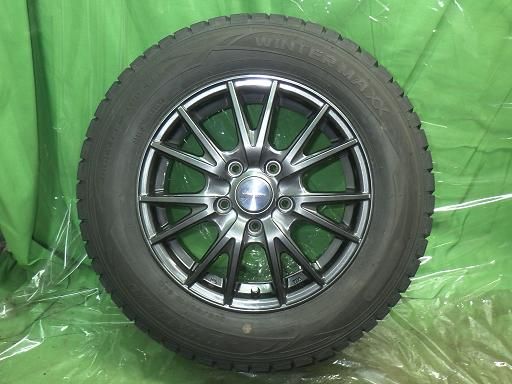 DUNLOP スタッドレス バリ山 weds VELVA 15インチ ダンロップ ウインターマックス