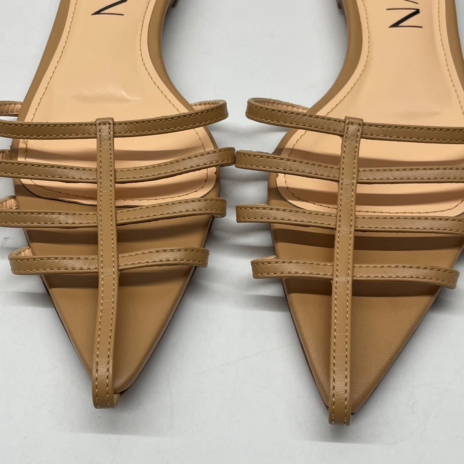 HEWN ヒューン Pointed strap mules ポインテッドストラップ