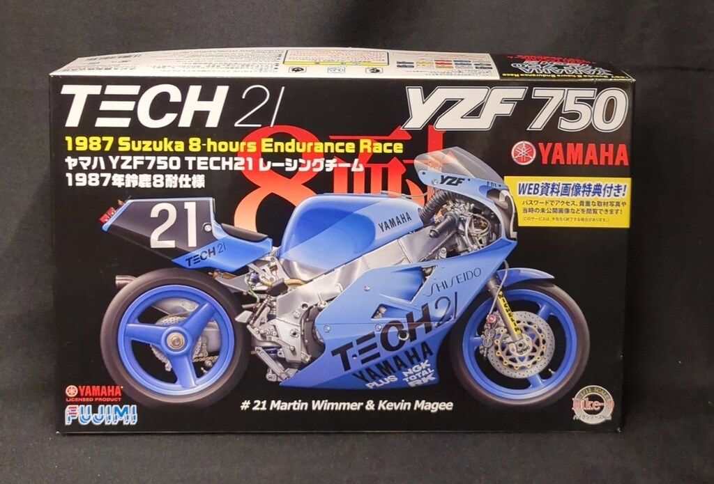 フジミ 1/12バイク9 ヤマハYZF750TECH21 レーシングチーム 1987