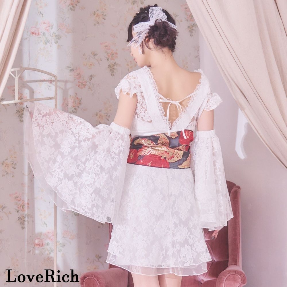 LoveRich ラブリッチ 【高級ライン】【2カラー/3点セット】花柄レース