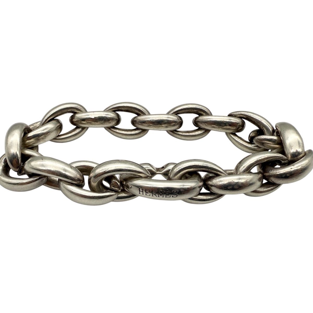 HERMES エルメス MM 20コマ アクロバット ブレスレット シルバー