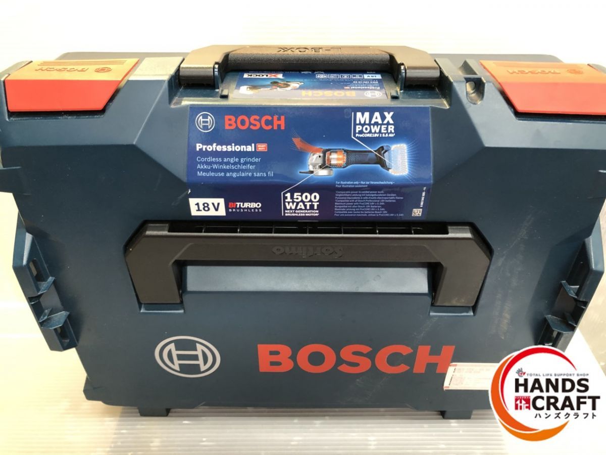 ボッシュ ディスクグラインダ GWX18V-15SC 開封 18V バッテリー8.0Ah 充電器セット品 BOSCH