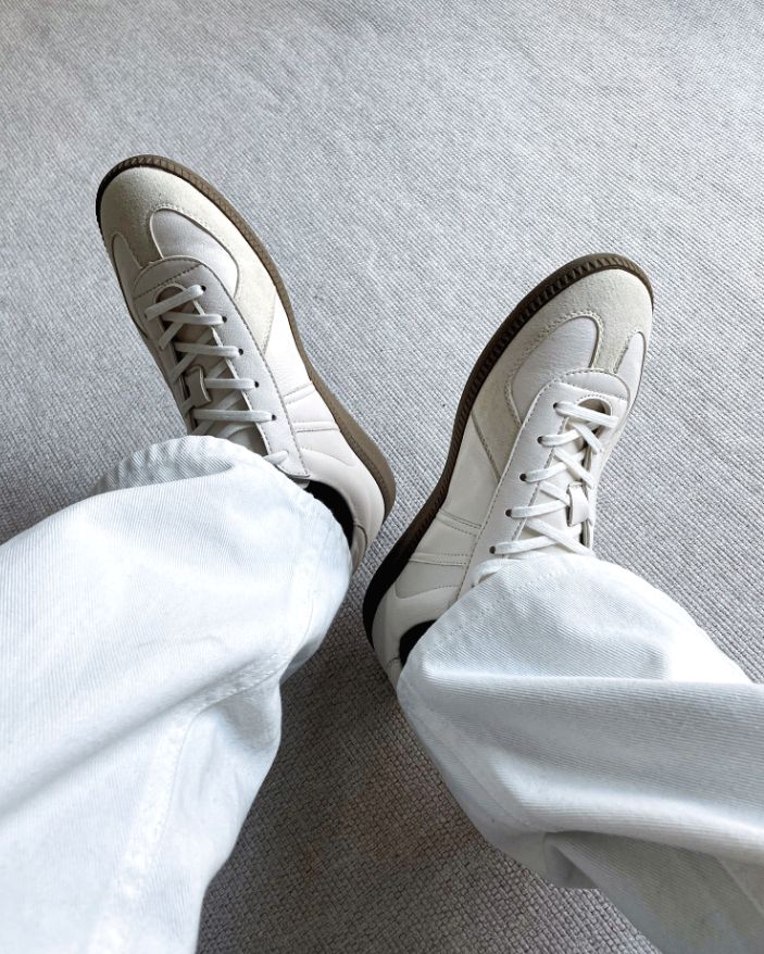 [COSYHARU公式] Beige & White simple Sneakers 関税・送料込み COSYHARU コシハル 公式]ベージュ×ホワイトのシンプルスニーカー