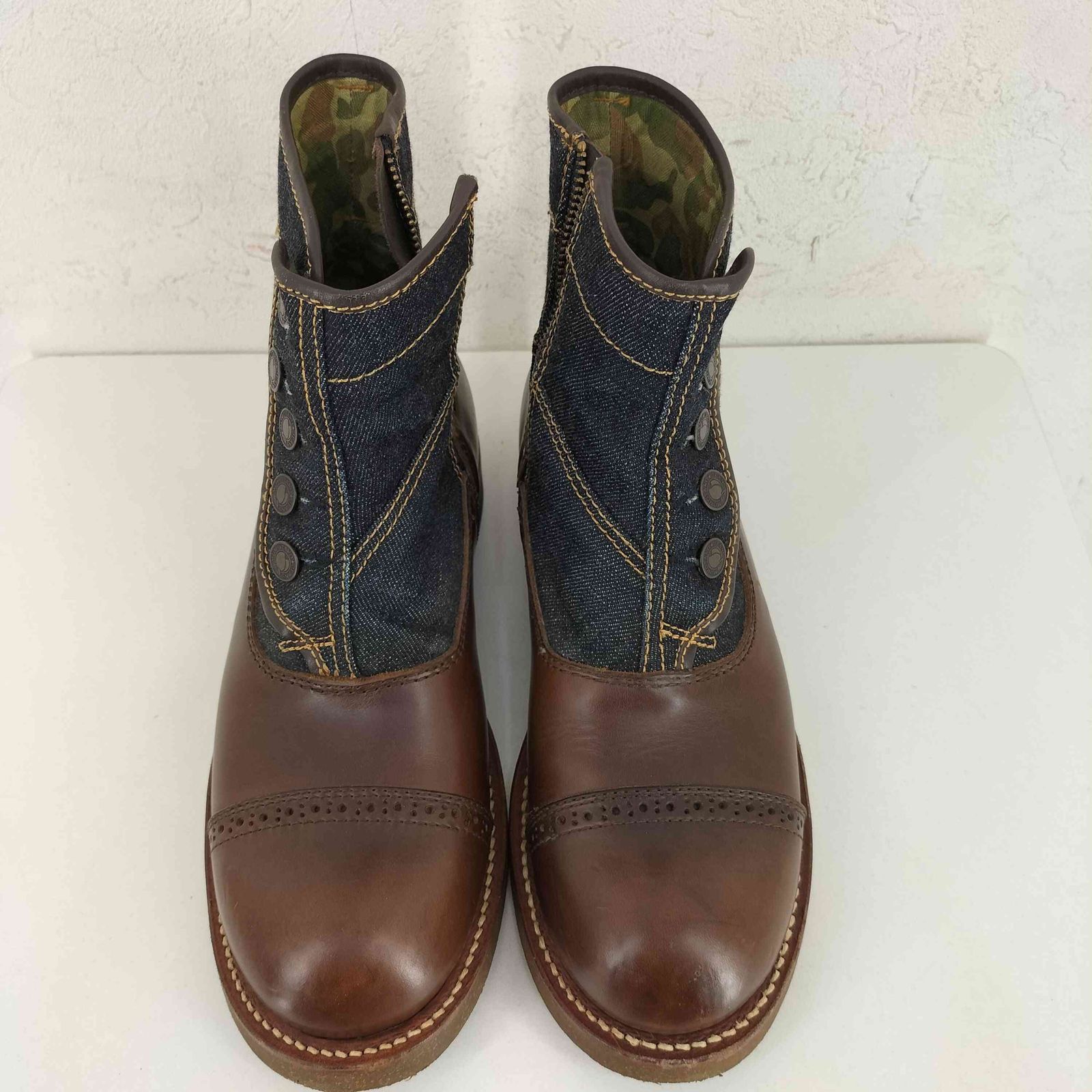 モモタロ モモタロウジーンズ MOMOTARO JEANS monad デニムボタンブーツ メンズ