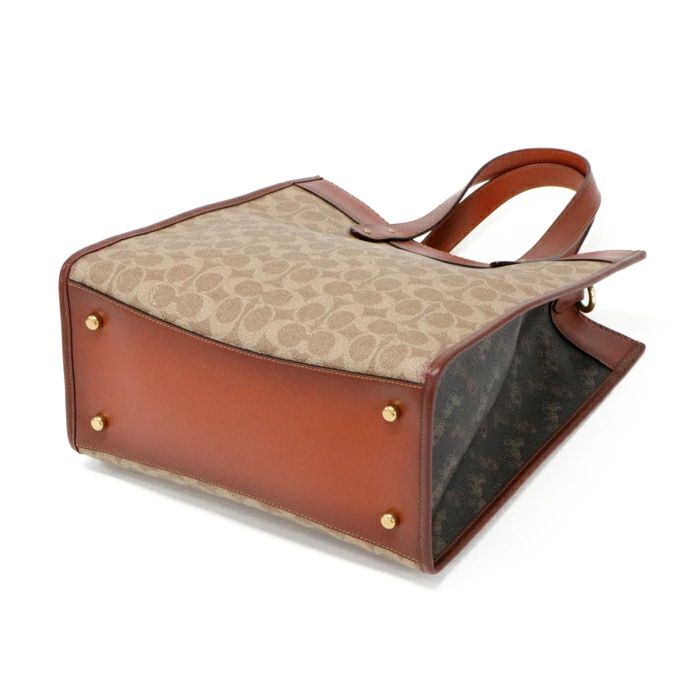 コーチ COACH フィールド トート キャンバス ウィズ ホース アンド