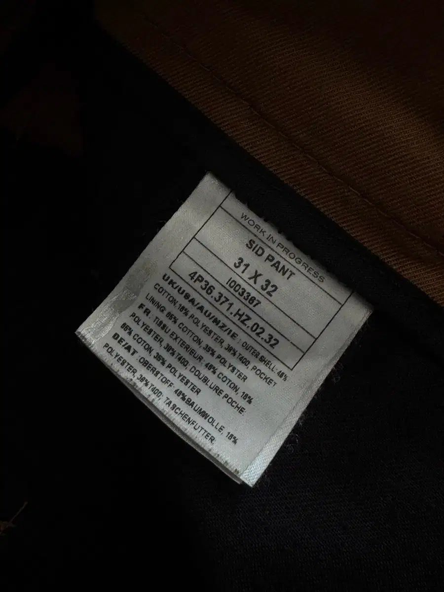 Carhartt カーハート SID PANT 茶色 31x32 コットンパンツ