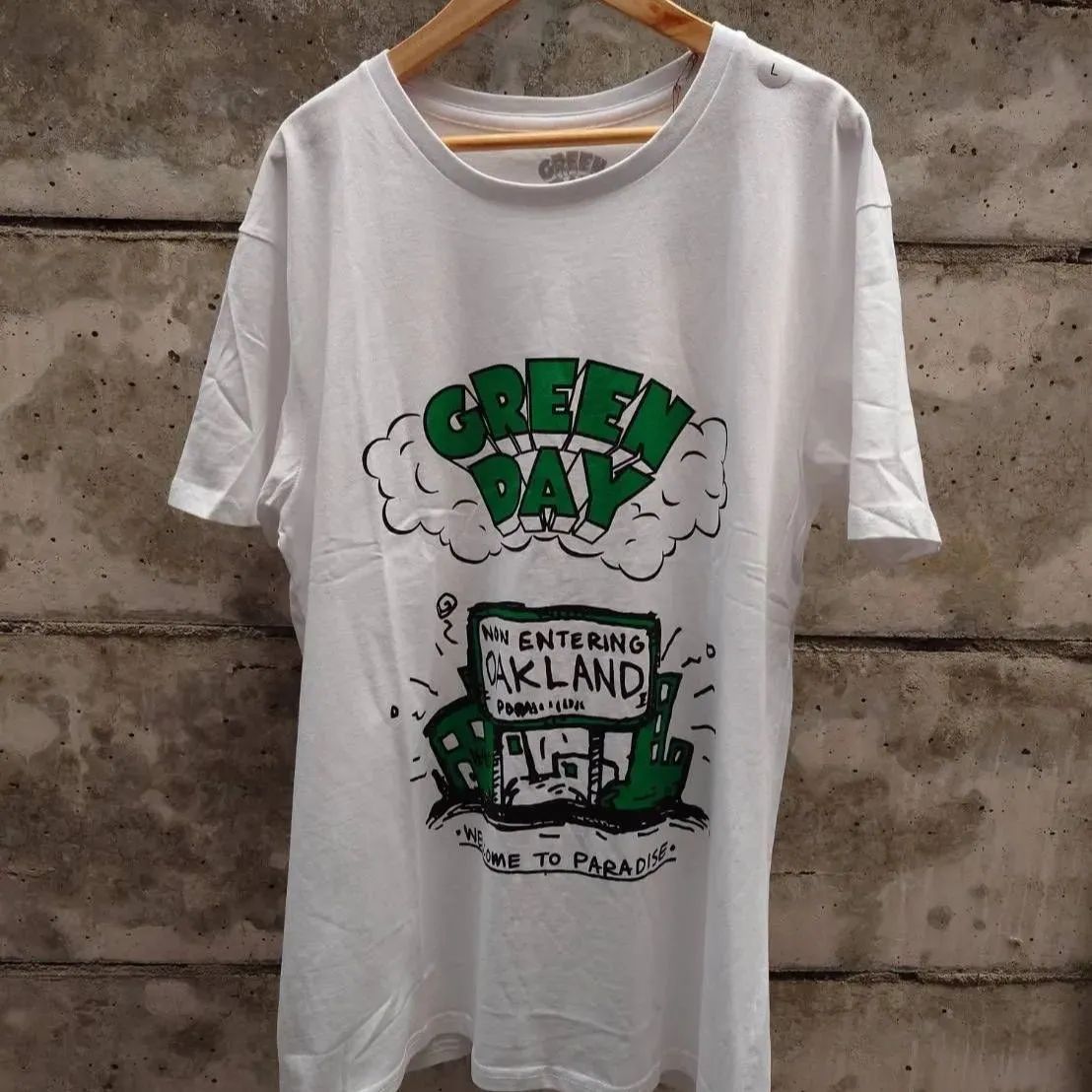 グリーンデイ＿GREEN DAY 新品オフィシャルTシャツ ホワイト