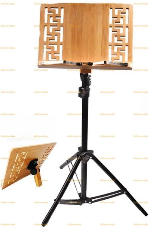 人気推薦◆譜面台 竹製譜面台 調整 なオーケストラ譜面台 昇降 な譜面台 折りたたみ式高さ伸縮式 軽量でコンパクト 使いやすく 保管しやすい 黒い三脚 多目的スペクトルテーブル デスクトップスタンド譜面台 デスクトップワイドアンティークメニュースタンド