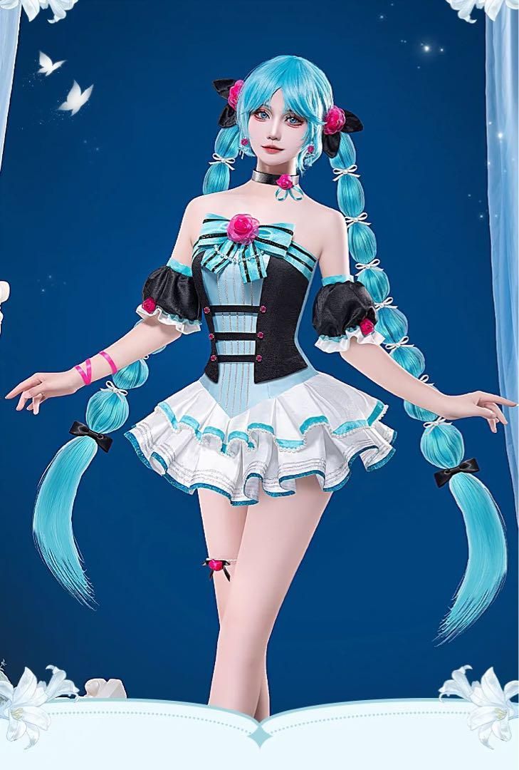新品未使用 初獣猫 初音ミク 白鳥の湖 黒鳥 コスプレ衣装 新品未使用 初獣猫 初音ミク 白鳥の湖 黒鳥 コスプレ衣装