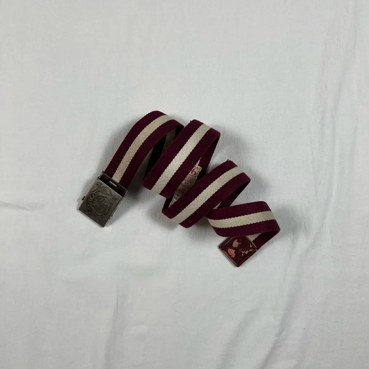 EVISU（エヴィス） ベルト レザー 型押し 本革 カモメ 日本製 メンズ