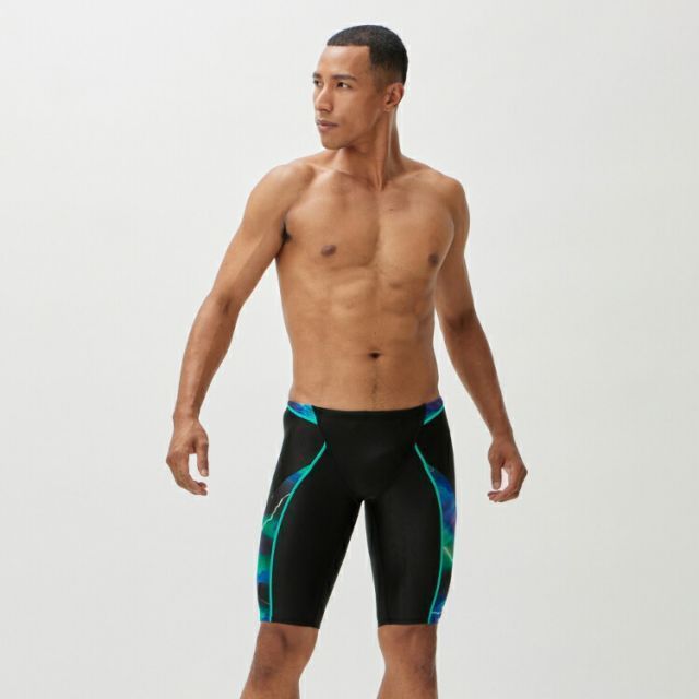 speedo スピード FLEX SX JAMMER アクアリウム Mサイズ SC62307F AQ | スポーツ 運動 スポーツ用品 服 衣類 衣料品 メンズ 男性 競泳水着 水着 ハーフスパッツ スイマー メンズジャマー レッグ丈 耐久性 