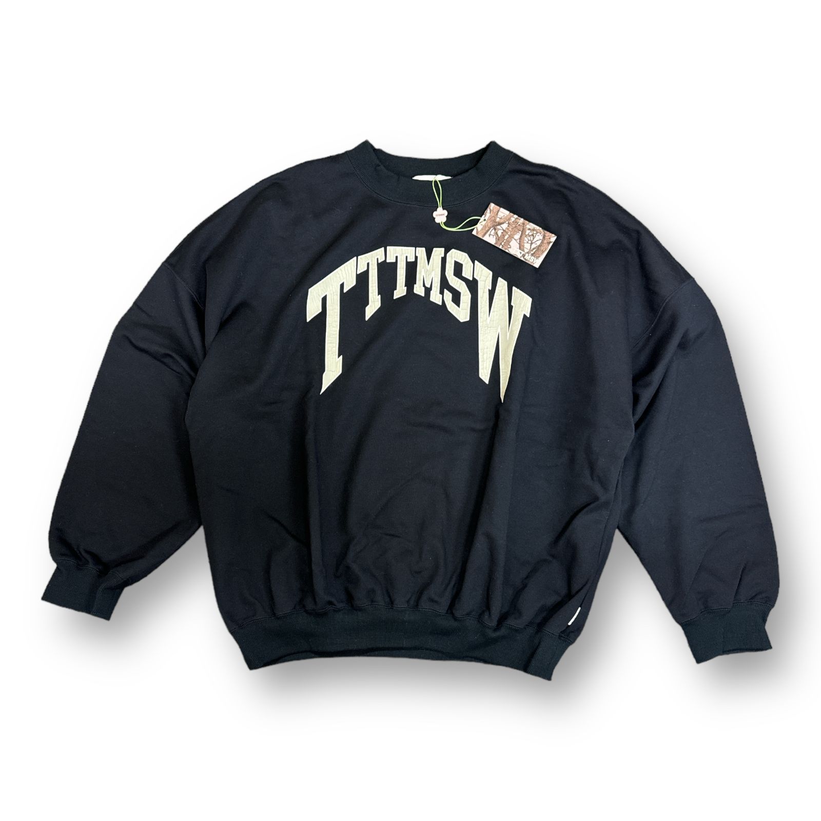 未使用品 TTT MSW 24SS COLLEGE LOGO CREW NECK SWEAT カレッジロゴクルーネック スウェット  ティーモダンストリートウェア TTT-2024SS-CT05 L 65946A