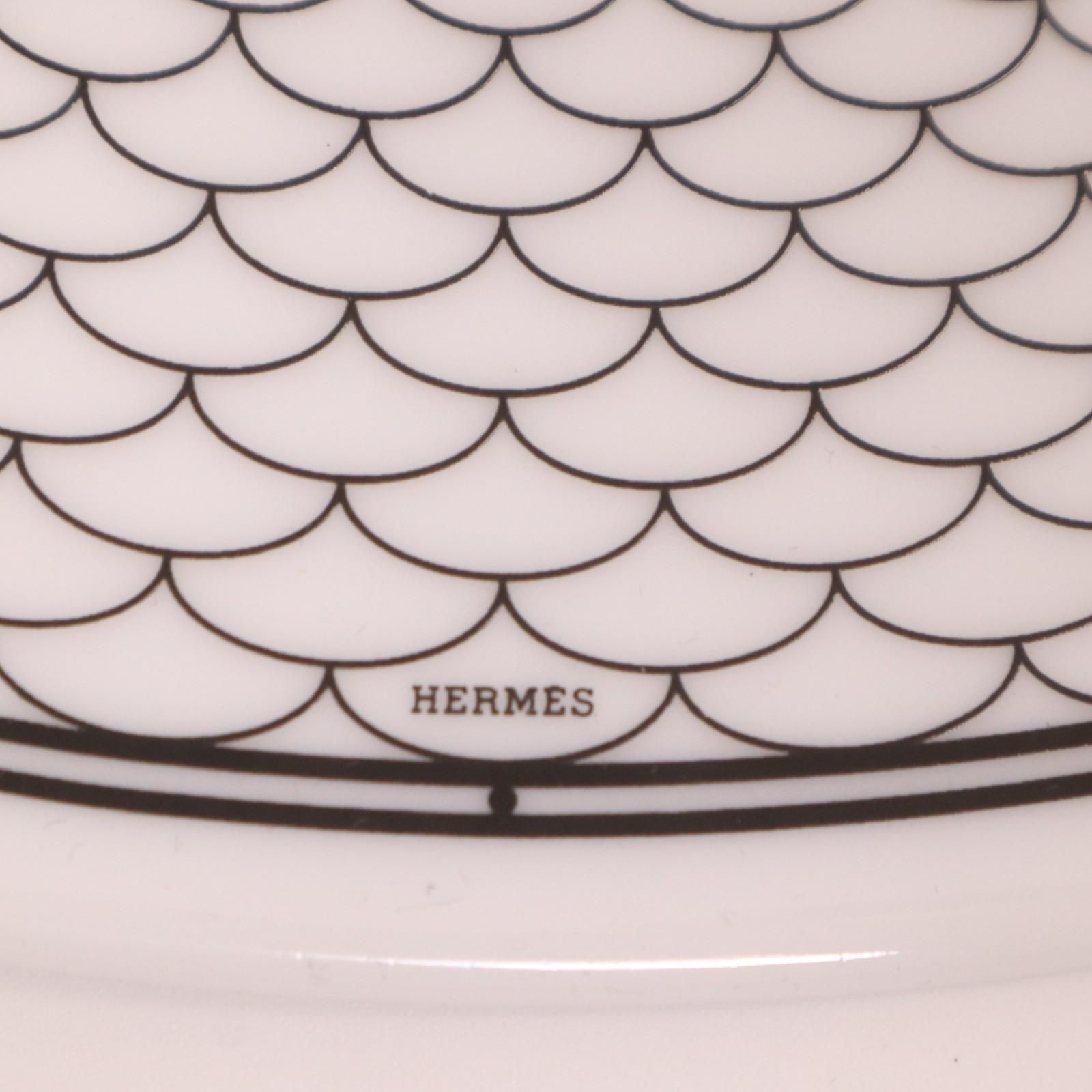 エルメス Hデコ アッシュデコ プレート 皿 2枚 ペア エルメス アッシュ